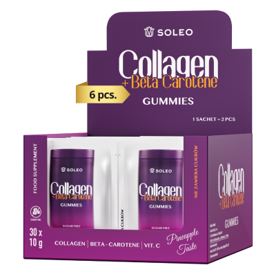 Soleo Collagen Gummies Sachet Box 2 x 180pcs