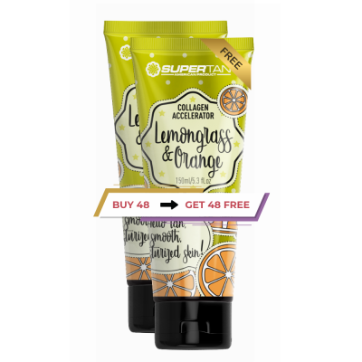 OUTLET OFFER SuperTan Lemongrass&Orange 150ml 48 + 48 FREE